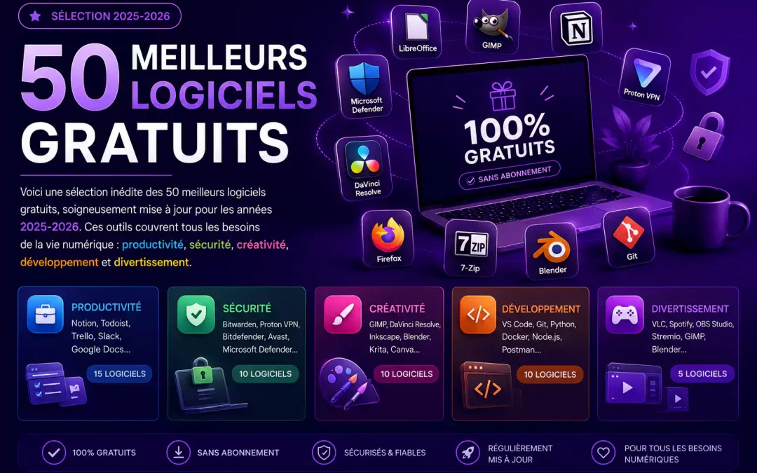 Top 50 logiciels gratuits